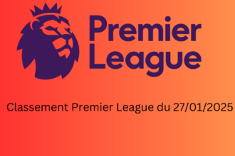 Classement Premier League du 27/01/2025