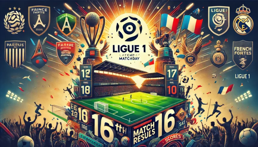 Ligue 1 résultats complets de la 16ème journée