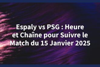Suivez Espaly vs PSG le 15 janvier 2025 à 21h sur beIN Sports 1