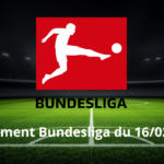 Classement Bundesliga du 16/02/2025