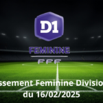 Classement Feminine Division 1 du 16/02/2025