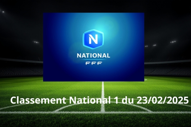 Classement National 1 du 23/02/2025