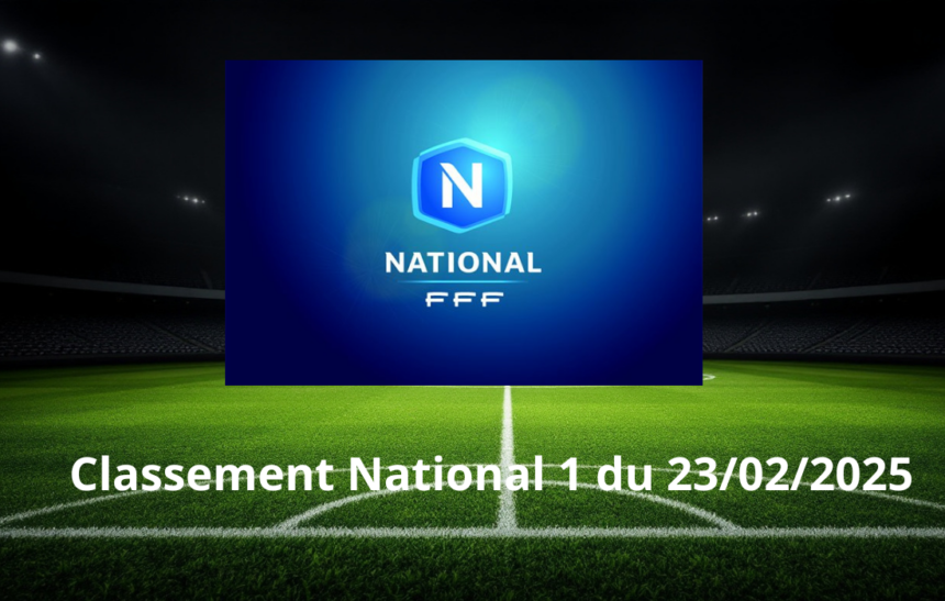 Classement National 1 du 23/02/2025