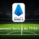 Classement Serie A du 17/02/2025