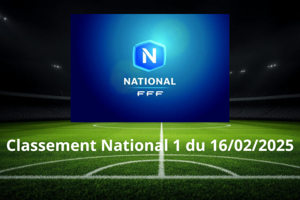Classement National 1 du 16/02/2025