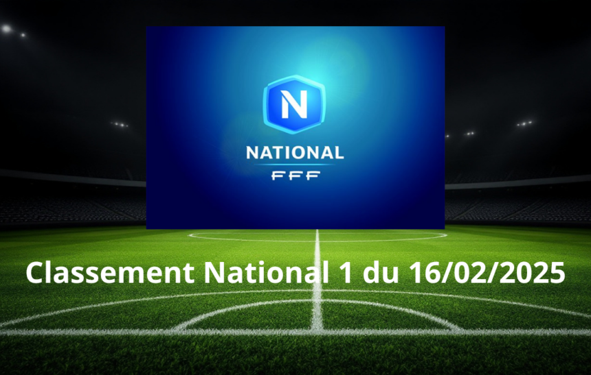 Classement National 1 du 16/02/2025