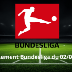 Classement Bundesliga du 02/03/2025