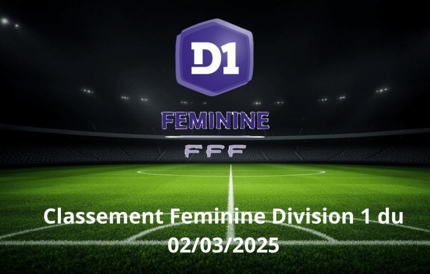 Classement Feminine Division 1 du 02/03/2025