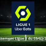 Classement Ligue 1 du 03/03/2025