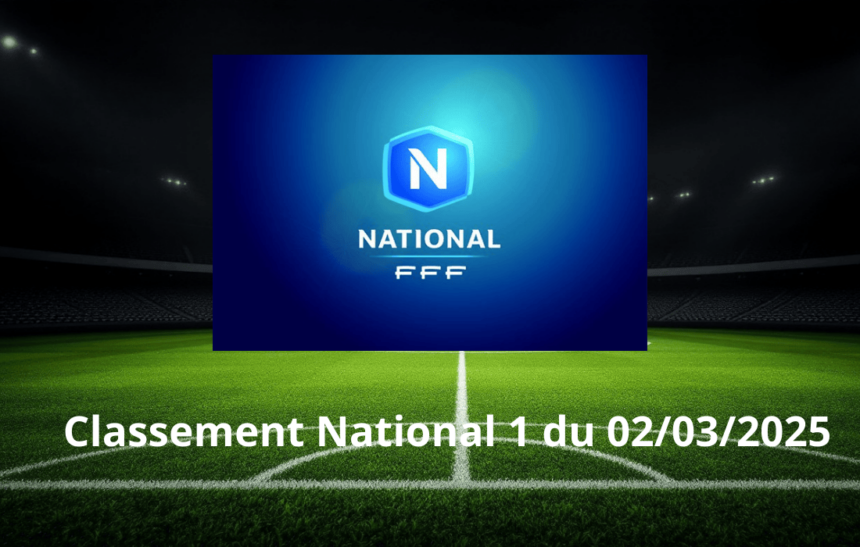 Classement National 1 du 02/03/2025