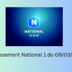 Classement National 1 du 09/03/2025