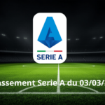 Classement Serie A du 03/03/2025